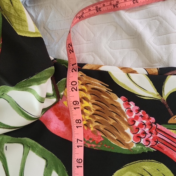 Vintage 90s Painted Pony Twill Artsy Parrot Tropical Jacket Medium - Picture 11 of 12